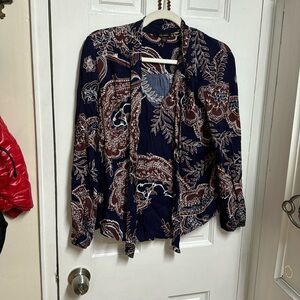 Ella moss xs blouse with poo say willow bow